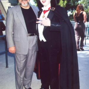 Roger Garcia as Dracula with actor Joseph Mascolo