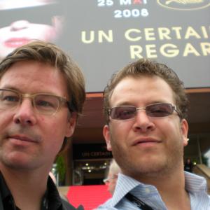 Director of Photography Matt Uhry and Producer Marcos Cline at the red carpet for LOS BASTARDOS at the Cannes Film Festival