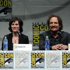 Kim Coates and Maggie Siff at event of Sons of Anarchy 2008
