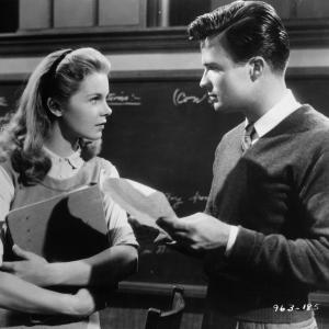 Still of Barry Coe and Diane Varsi in Peyton Place 1957