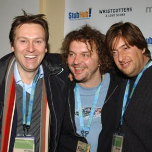 Chris Coen Goran Dukic and Jonathan Schwartz at event of Wristcutters A Love Story 2006