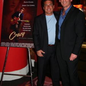 Rick Bieber and Alan Cohen at the premiere for Crazy.