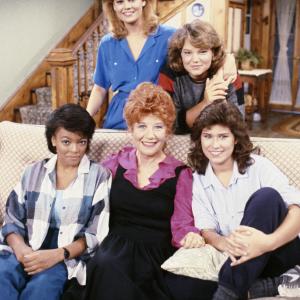Still of Nancy McKeon, Kim Fields, Mindy Cohn, Charlotte Rae and Lisa Whelchel in The Facts of Life (1979)