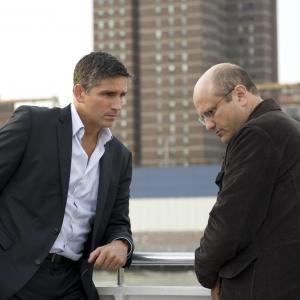 Still of Jim Caviezel and Enrico Colantoni in Person of Interest 2011