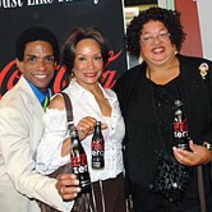 Freda Payne Diva Perry Ralph on red carpet for Just Like Family pilot screening July 7 2009 Regent Showcase Theater