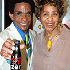 On red carpet with Marla Gibbs at Just Like Family pilot screening July 7 2009