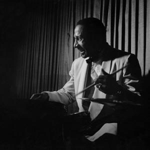 Cozy Cole Louis Armstrongs All Stars 1950 Modern silver gelatin 12x95 signed 750  1978 Bob Willoughby  MPTV