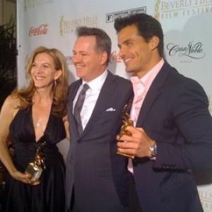 Caia Coley, Michael Feifer and Antonio Sabato, Jr., receive awards at 2009 Beverly Hills Film Festival Gala Awards Ceremony.