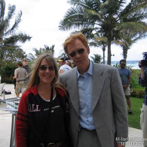 Lisa Collomb on location with David Caruso for CSI Miami shoot at an All-Star Locations at Delray Beach Oceanfront Mansion.