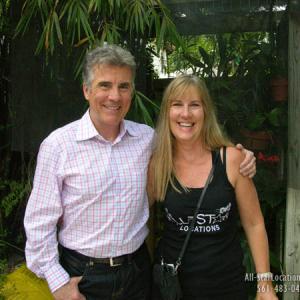 John Walsh host of Americas Most Wanted and Lisa Collomb on an AllStar Locations Garden Estate
