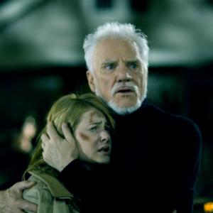 Still of Malcolm McDowell and Scout TaylorCompton in Halloween 2007