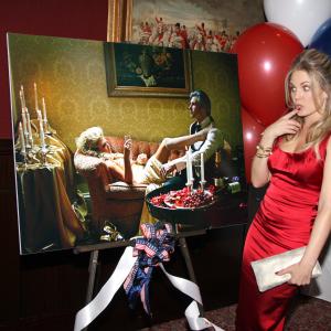 Terri Colombino at the January 2009 launch of her Watch! Magazine presidential fashion spread