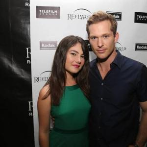 Actor Chad Connell with Actress Katie Boland at the 2013 ReelWorld Indie Film Lounge Reception.