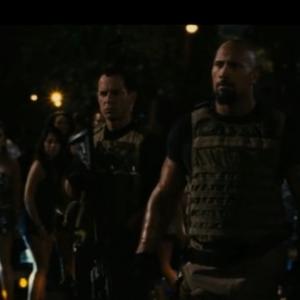 Dwayne Johnson Elsa Pataky and Yorgo Constantine in Fast 5