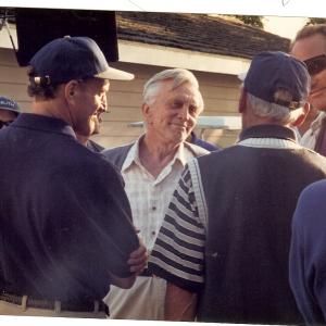 With Kirk Douglas and Craig T. Nelson on set of 