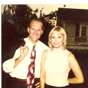 With Cheryl Ladd on set of Vows of Deception