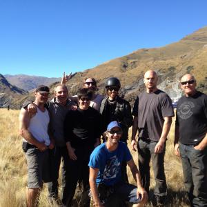 My boys on location for Top of the Lake Awesome team and awesome times in beautiful Queenstown