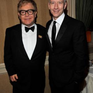 Elton John and Anderson Cooper
