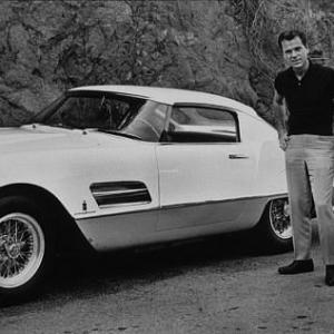 Jackie Cooper with his 1956 Ferrari Superfast
