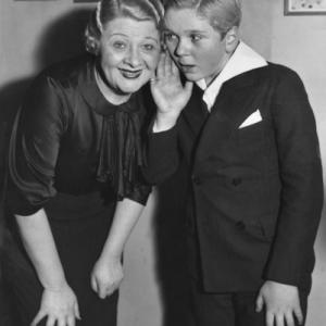 Jackie Cooper with Sophie Tucker at the Capitol Theatre in New York
