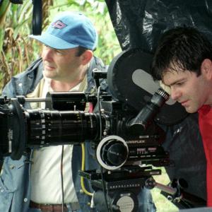 Dan Coplan 1 and Howard Wexler compose a shot for The Dragon Gate on location in Hawaii