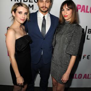 Gia Coppola, James Franco and Emma Roberts at event of Palo Alto (2013)