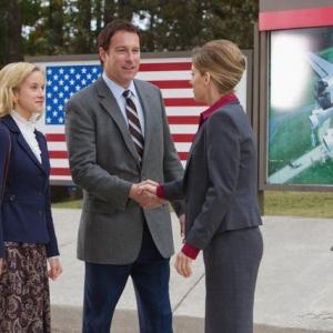 Still of John Corbett, Cynthia Watros and Jessy Schram in A Smile as Big as the Moon (2012)