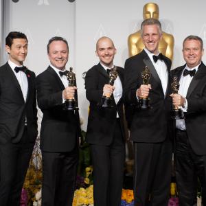Joseph Gordon-Levitt, Tim Webber, Chris Lawrence, David Shirk, Neil Corbould - VFX Oscar for GRAVITY
