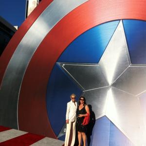 Imelda Corcoran Captain American LA Premiere July 2011 Victoria Alonso Co Producer