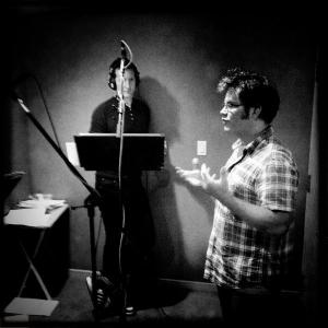 Curt Cornelius recording EAVisceral Games Dead Space 2 with Director Jacob Kornbluth
