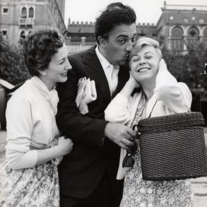 Federico Fellini Valentina Cortese and Giulietta Masina