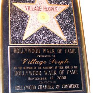 SEPTEMBER 2008 Village People receive Star on Hollywood Walk of Fame Marilyn was recognized for contributions in choreography costume design and their 30 year friendship She received a plaque from the Village People and Hollywood Chamber of Commerce