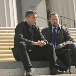 Still of Jim Caviezel and David Costabile in Person of Interest (2011)