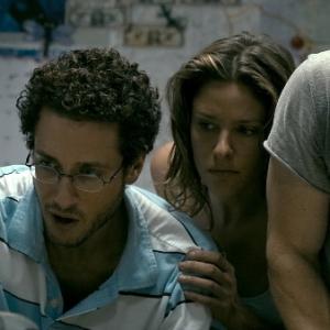 Still of Paulo Costanzo, Shea Whigham and Jill Wagner in Splinter (2008)