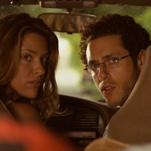 Still of Paulo Costanzo and Jill Wagner in Splinter 2008