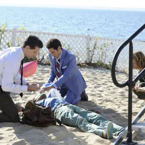 Still of Paulo Costanzo and Ben Shenkman in Royal Pains 2009