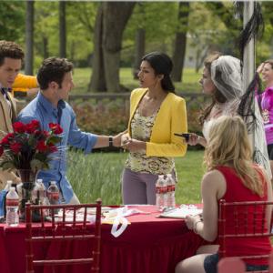 Still of Paulo Costanzo Mark Feuerstein and Katie Lowes in Royal Pains 2009