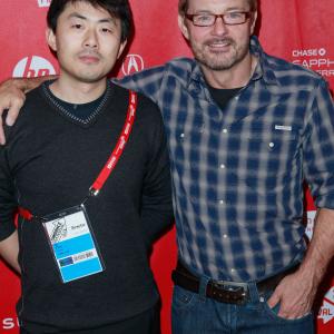 David Courier and Zhao Qi at event of Fallen City 2011