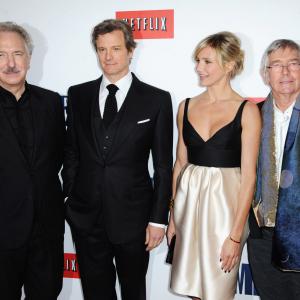 Cameron Diaz, Colin Firth, Alan Rickman and Tom Courtenay at event of Milijardierius ir blondine (2012)