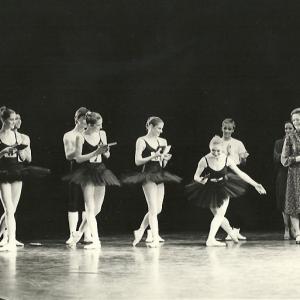 Gold Medal winner Amanda Courtney-Davies accepting the applause at The Royal Academy's Genee International Ballet Competition