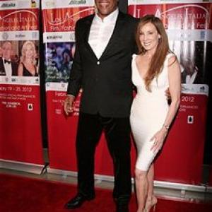 Tiny Lister and Cindy Cowan at Act Of Valor Premiere