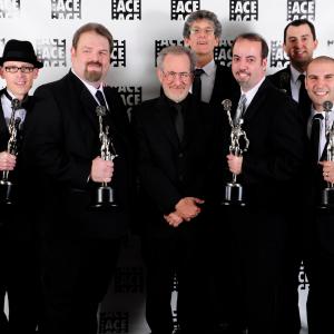Hilary Robertson, Johnny Skaare, Mark S. Andrew, Steven Spielberg, Rob Goubeaux, Paul J. Coyne, Jeremy Gantz, Ken Yankee and Heather Abell. Winners of ACE Eddie Award for If You Really Knew Me
