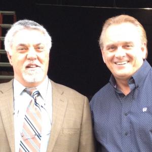Robert Craighead and Bruce McGill on the set of RIZZOLI & ISLES 2012