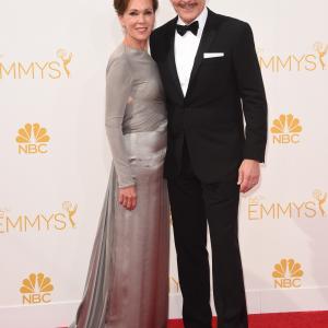 Bryan Cranston and Robin Dearden at event of The 66th Primetime Emmy Awards 2014