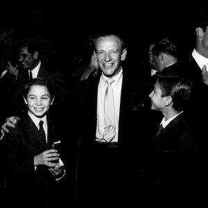 Craig Stevens Johnny Crawford Fred Astaire Bobby Crawford James Garner at the 1959 Emmy nominees reception
