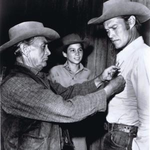Chuck Connors, Johnny Crawford and Paul Fix in The Rifleman (1958)