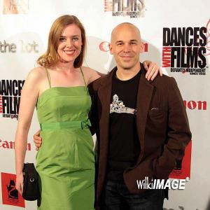 Brian Crewe with FAR writeractress Marion Kerr at the opening night of Dances with Films 2012