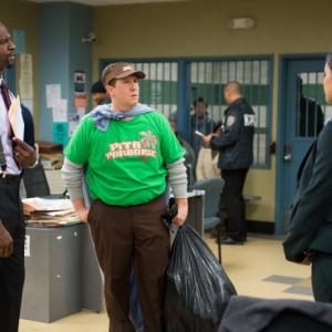 Still of Terry Crews Melissa Fumero and Nate Torrence in Brooklyn NineNine 2013