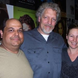 Frank Crim Clancy Brown and Erika GardnerBaxter on the set of In Character