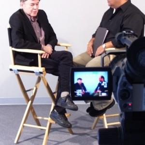 Walter Koenig and Frank Crim on the set of In Character